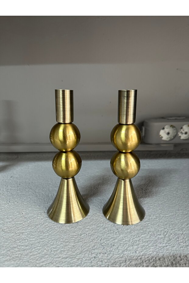 Mia 2’Li Eskitme Şamdan Mumluk - 3