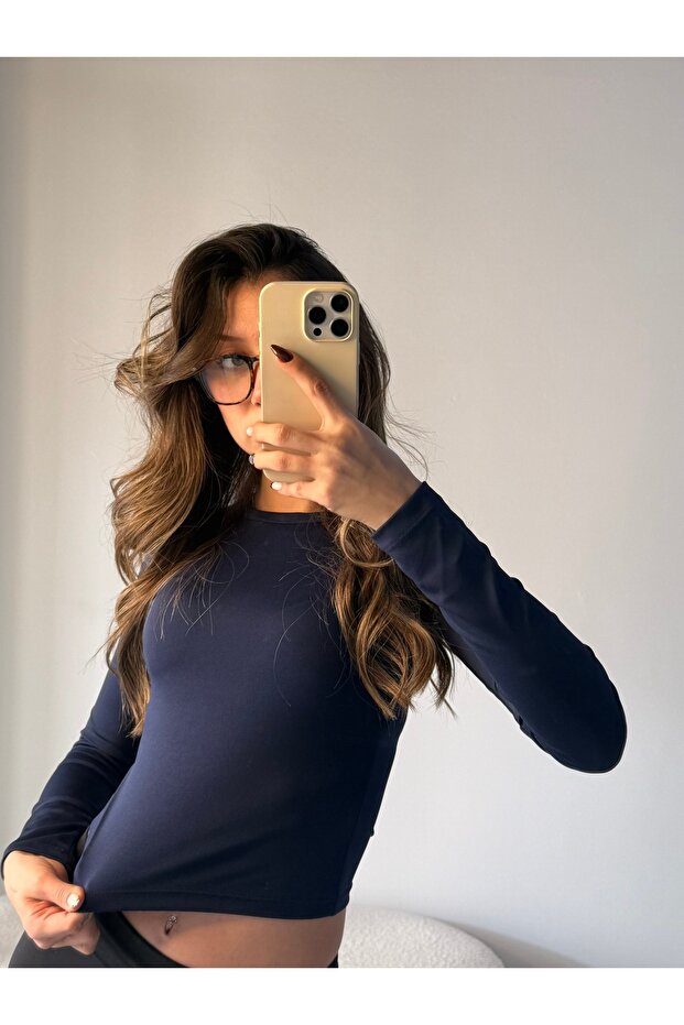 Düz Yaka Basic Bluz - 2