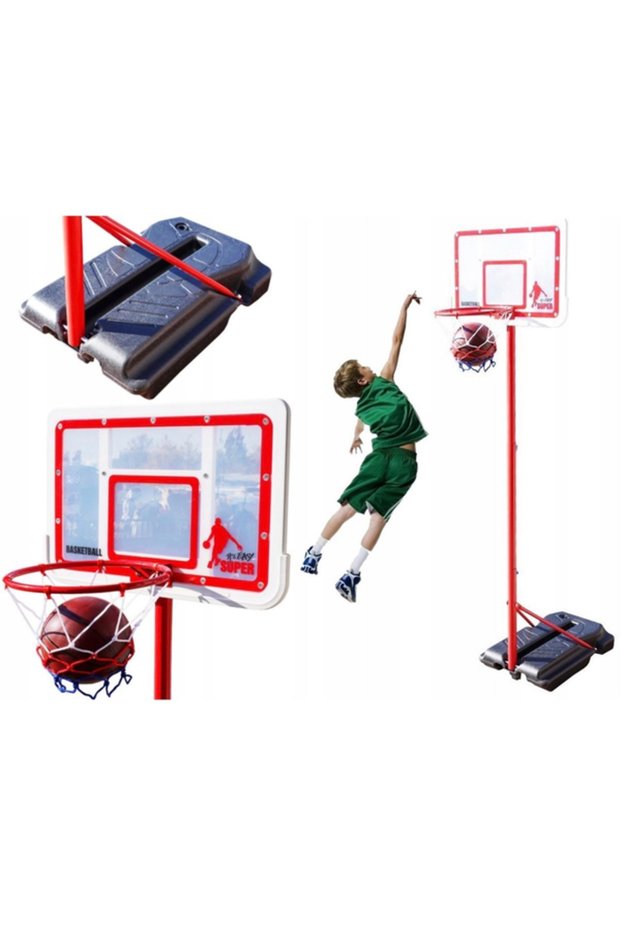 Indoor & Outdoor Kids Basketball Hoop Set with Large Backboard