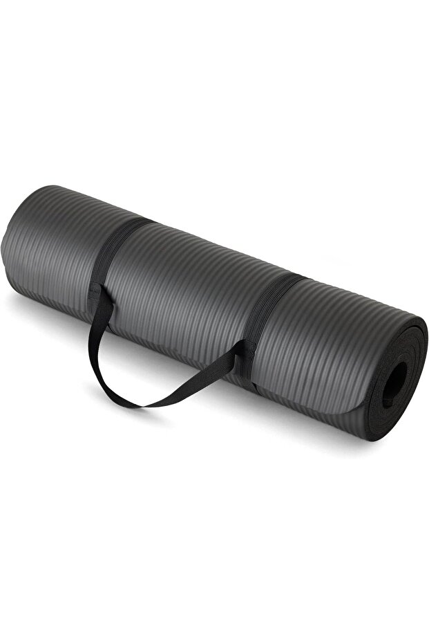 Extra Thick Exercise Yoga Gym Floor Mat with Carrying Strap