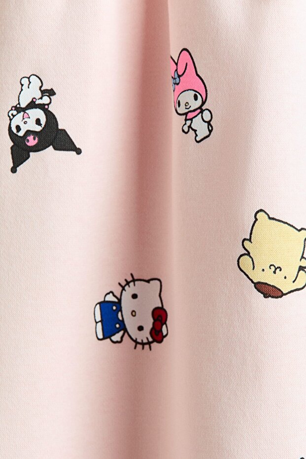 Baskılı Sweatshirt Elbise - 2