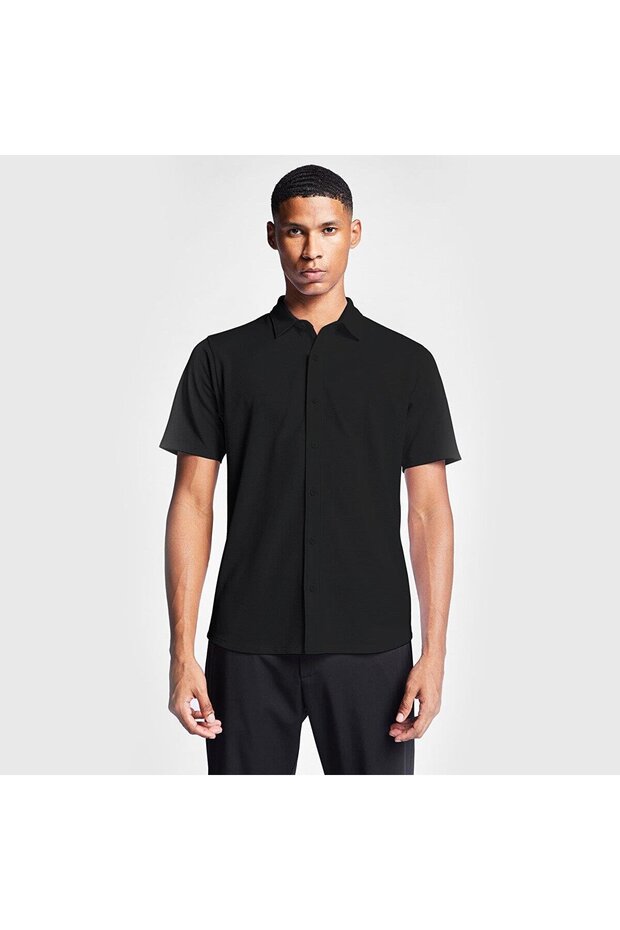 26S-1207-26B Short Sleeve Men's Shirt 26Bteb001207