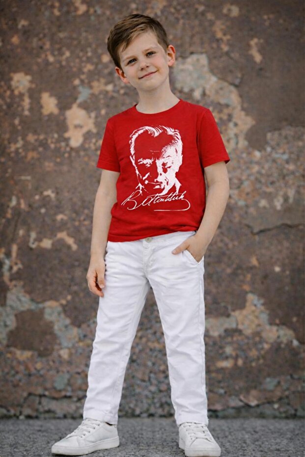 Boys' Special Day April 23 October 29 Short Sleeve Top and Bottom Set