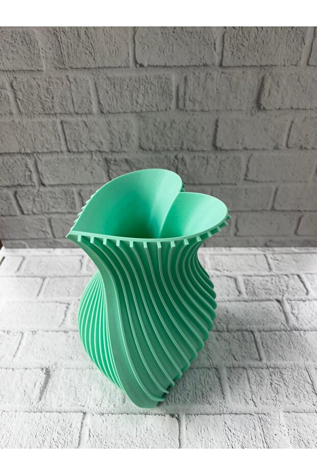 مزهرية على شكل قلب باللون الفيروزي - ليسينا - 3