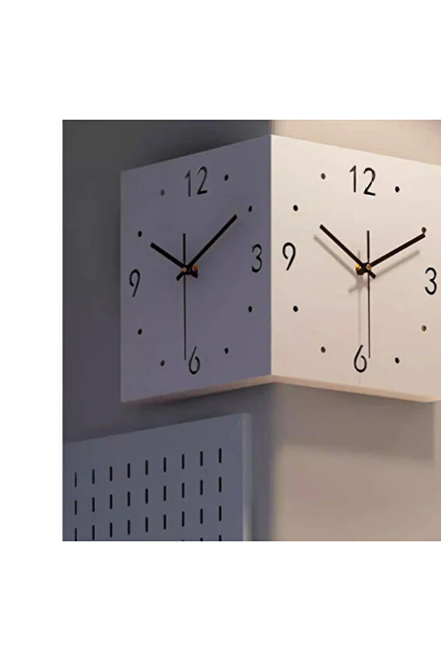 iki köşeli duvar saati - 2