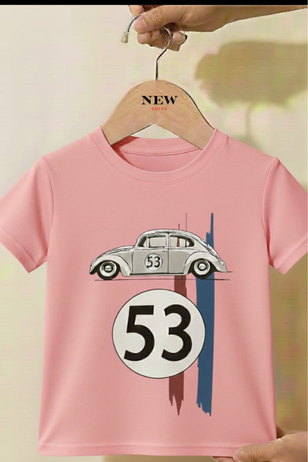 53 Car Printed Unisex Children's T-Shirt