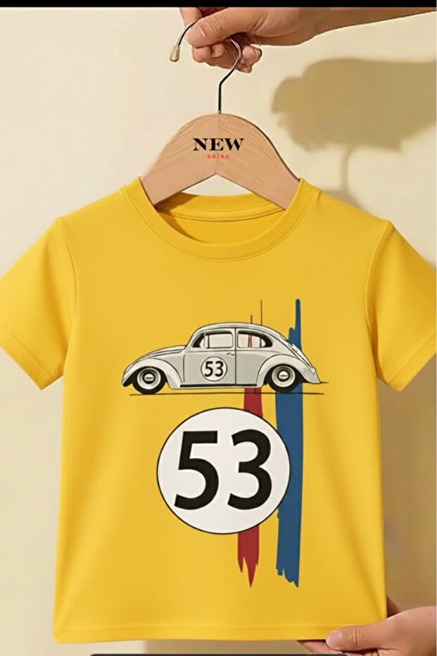 53 Car Printed Unisex Children's T-Shirt
