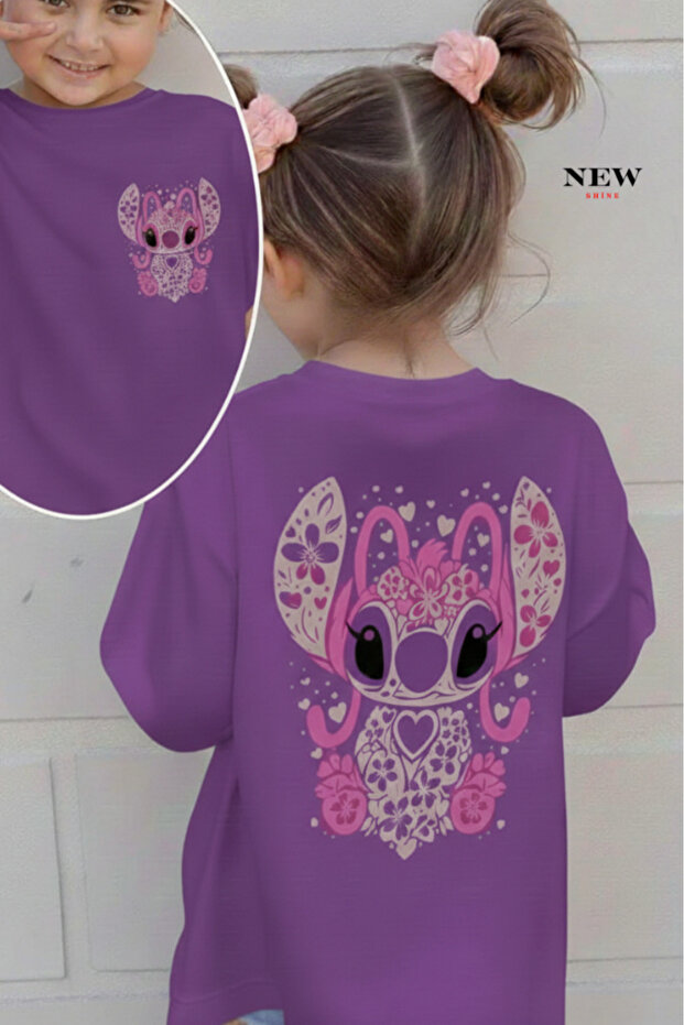 Stitch Printed Unisex Children's T-Shirt