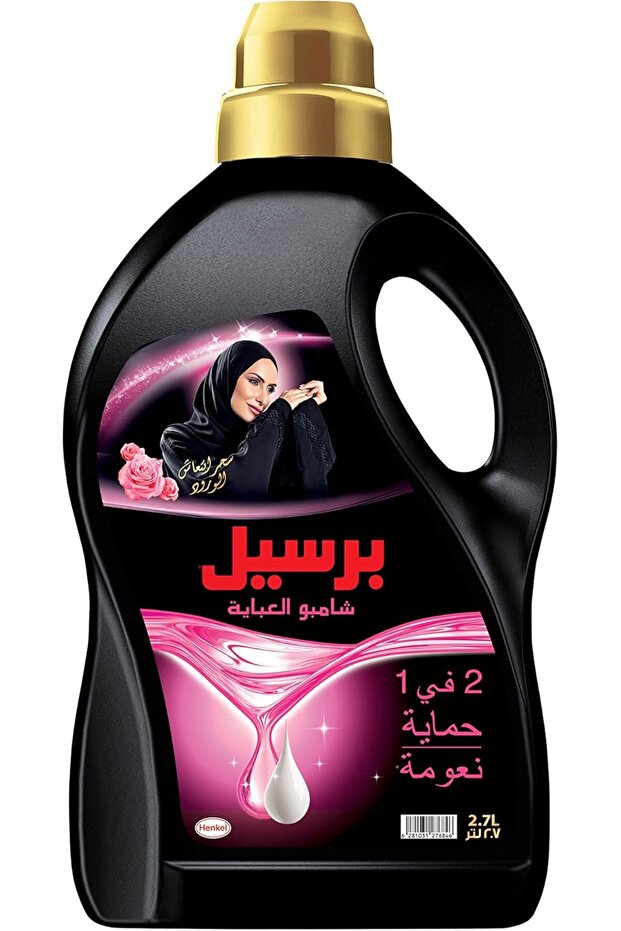 شامبو وغسول العبايات 2 في 1، برائحة الورد، 2.7 لتر
