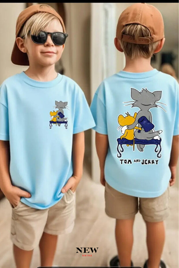 Tom and Jerry Printed Unisex Children's T-Shirt