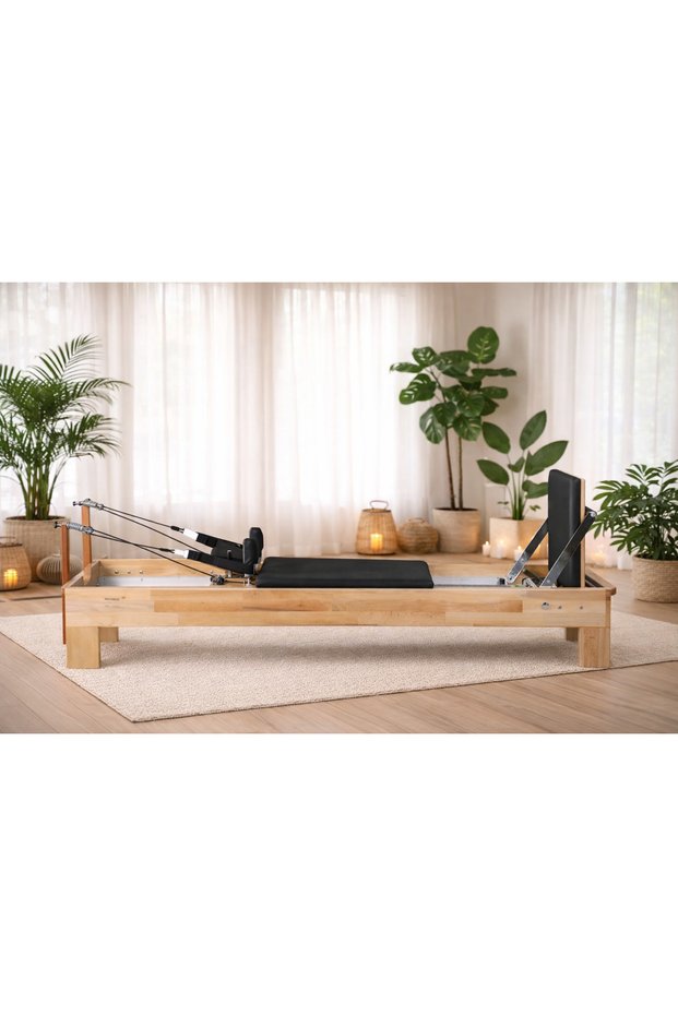 Basic Reformer Pilates Equipment Natural Series Solid Beech Wood