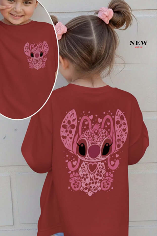 Stitch Printed Unisex Children's T-Shirt