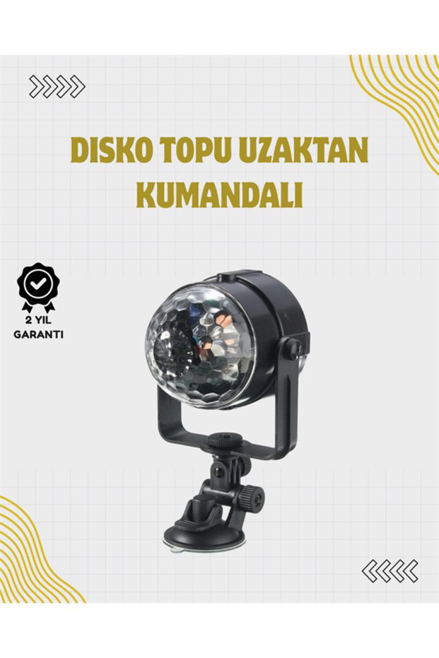 Remote-Controlled, Voice-Activated LED Disco Light - For Parties and Clubs - Lisinya LSELDR06
