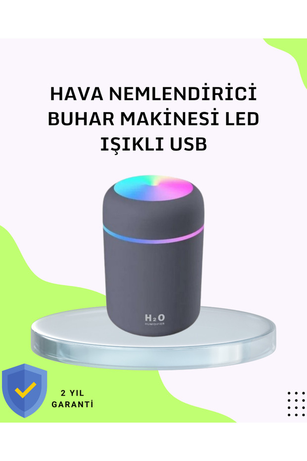 Portable Air Humidifier – Colorful Light and USB Connection -