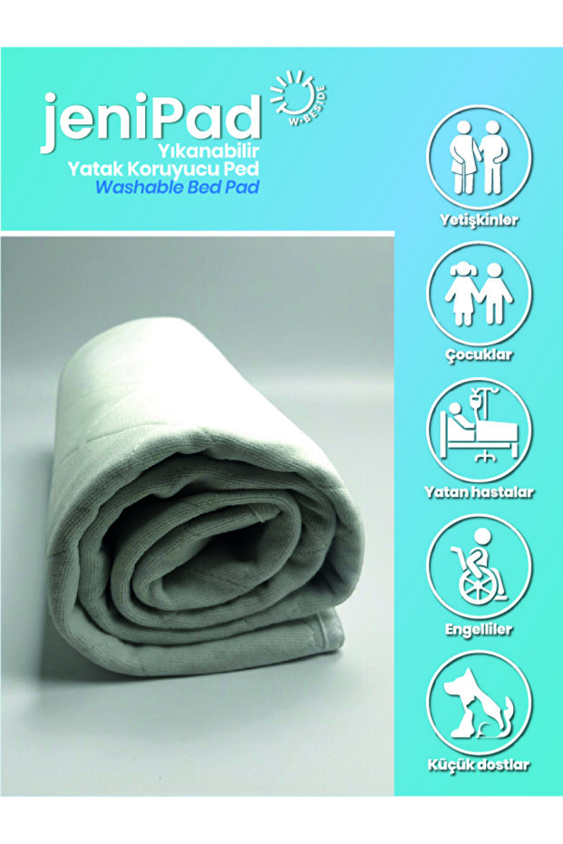 Patient and Baby Washable Ultra Absorbent Liquid-Proof Reusable Mattress Pad