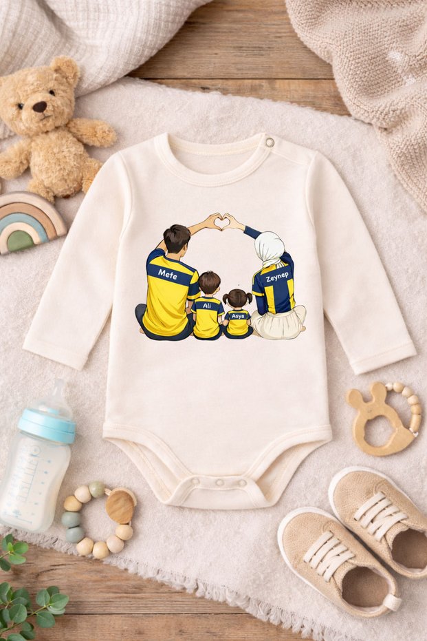Baby Bodysuit with Funny Writing Canary Family Printed 100% Cotton Bodysuit (Newborn & Baby)