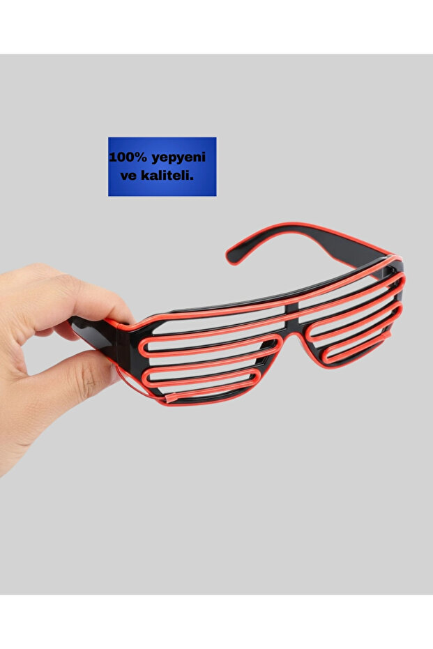 نظارات نيون حمراء - 3
