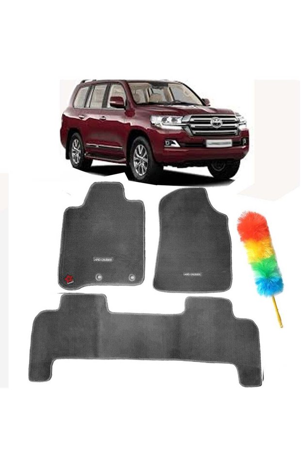 Premium Floor Mats for Toyota Land Cruiser 2008-2021 | Custom Fit All-Weather Waterproof Rub