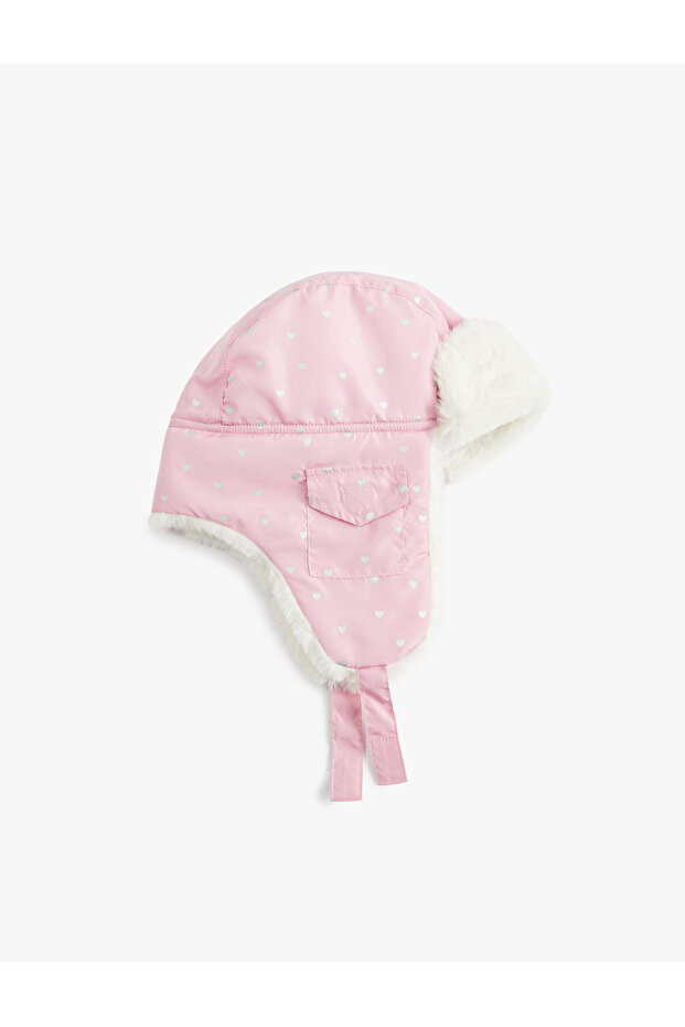 Plush Detailed Eared Pilot Hat