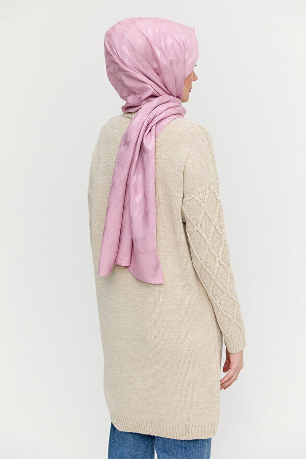 Çift Renkli Oversize Triko Tunik - 6