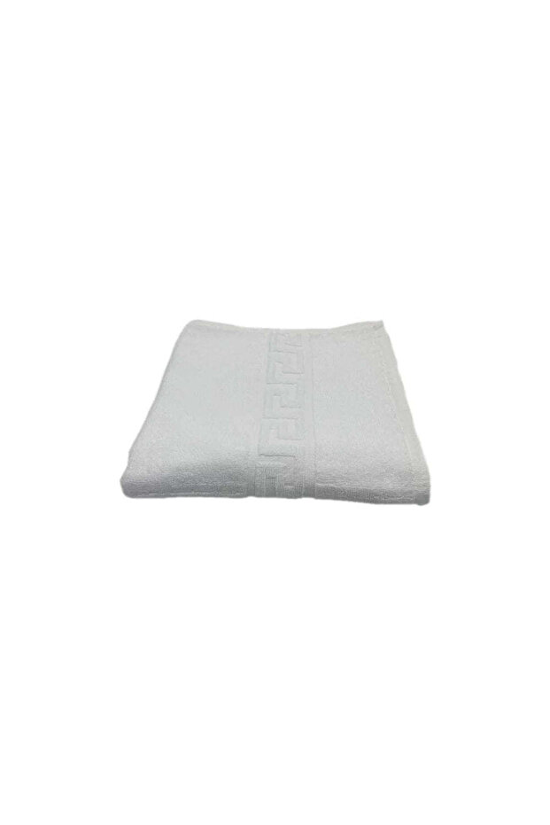 Hand Towel 50 x 100 Cm 600 Gsm White G Dobby 100% Cotton Set of 01 Pcs