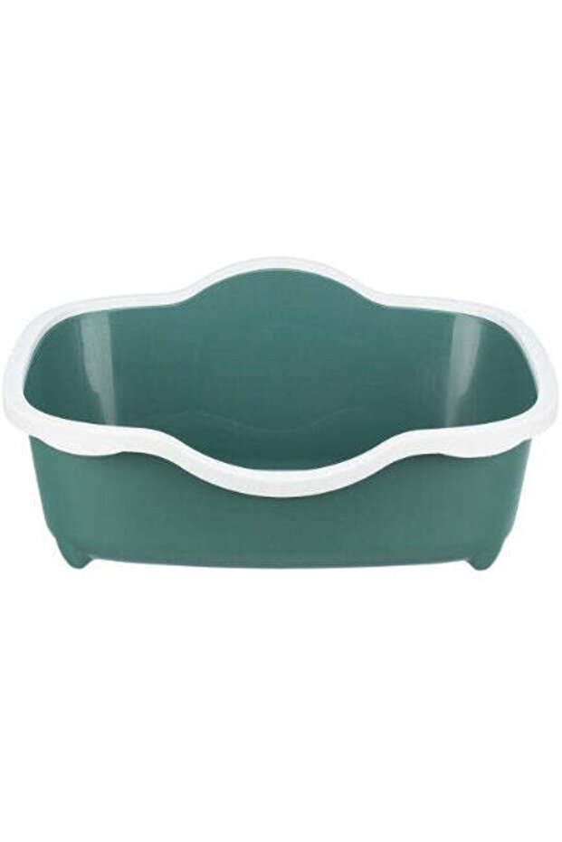 Davio Cat Litter Tray with Rim - GREEN/56X26X39CM