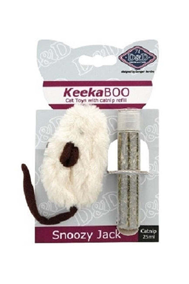 KeekaBOO Snoozy Jack Plush Cat Toy - 8CM