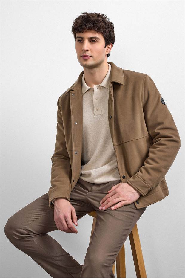 Vizon Regular Fit Süet Mont - 5