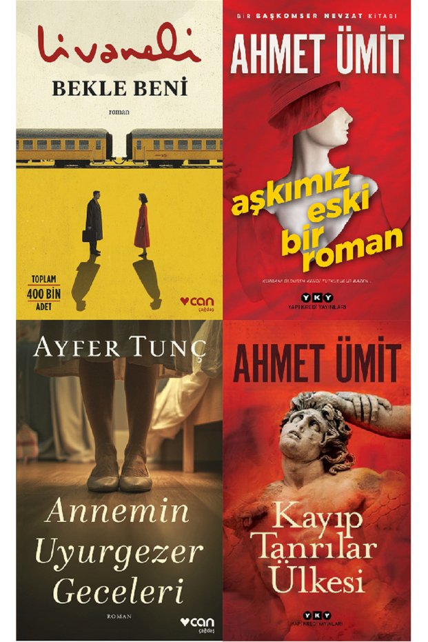 Bekle Beni + Kayıp Tanrılar Ülkesi + Aşkımız Eski Bir Roman + ANNEMİN UYURGEZER GECELERİ Set