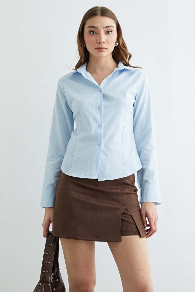 Basic Pensli Slim Fit Gömlek - 2