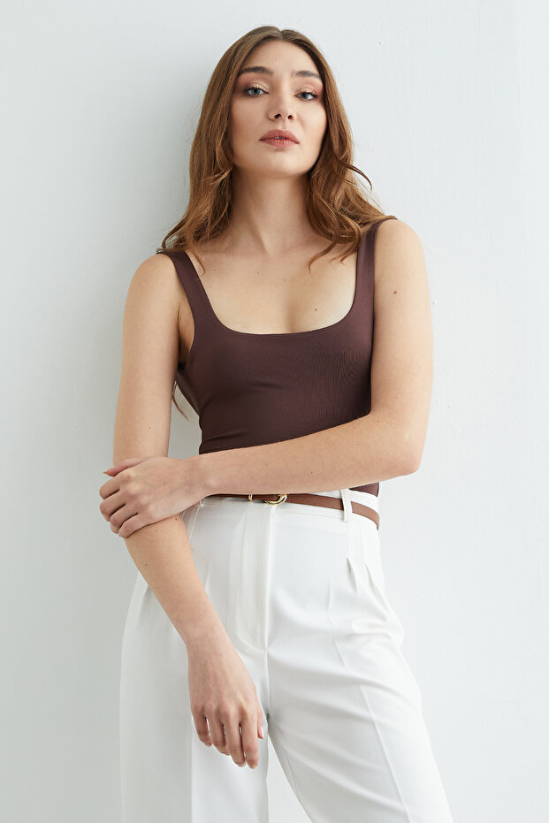 Basic U Yaka Çıtçıtlı Body - 6