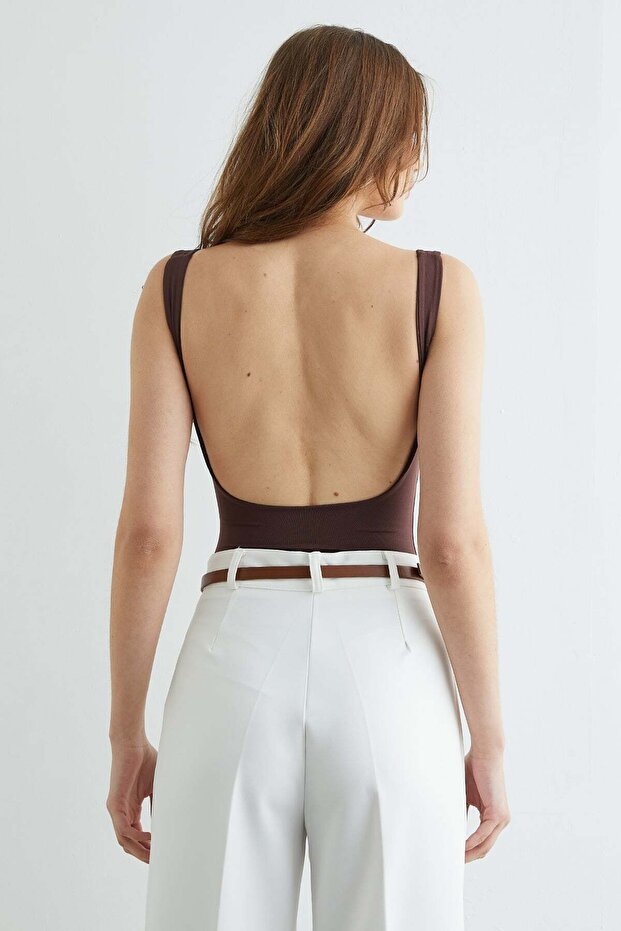 Basic U Yaka Çıtçıtlı Body - 7