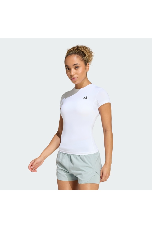 Power Essentials Workout White Women's T-Shirt Jz3312