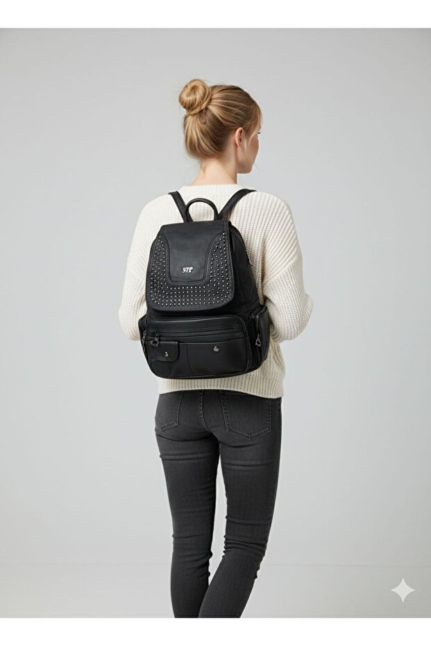 571 Washed Leather Backpack & Shoulder Bag
