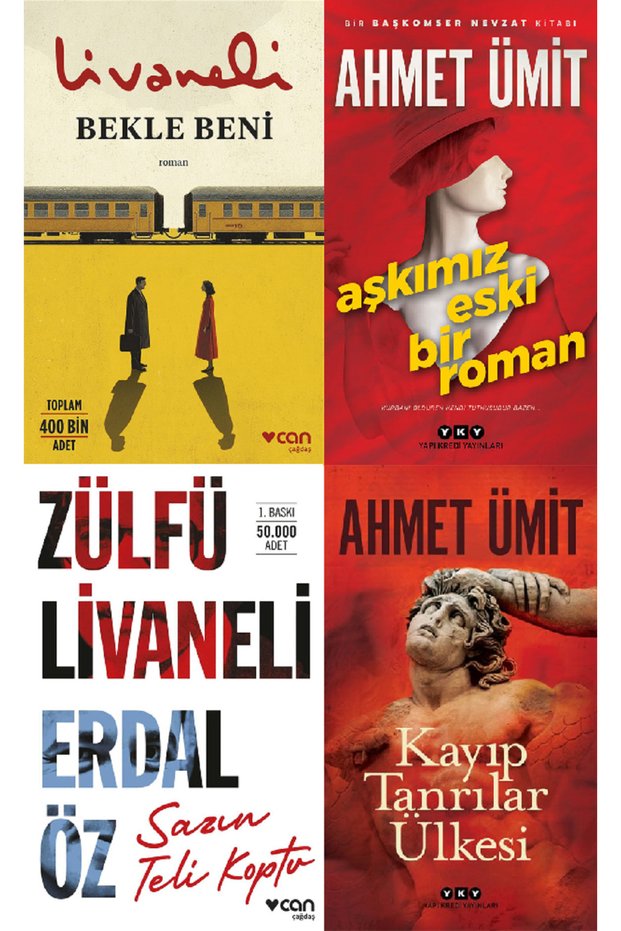 Bekle Beni + Kayıp Tanrılar Ülkesi + Aşkımız Eski Bir Roman + SAZIN TELİ KOPTU SET