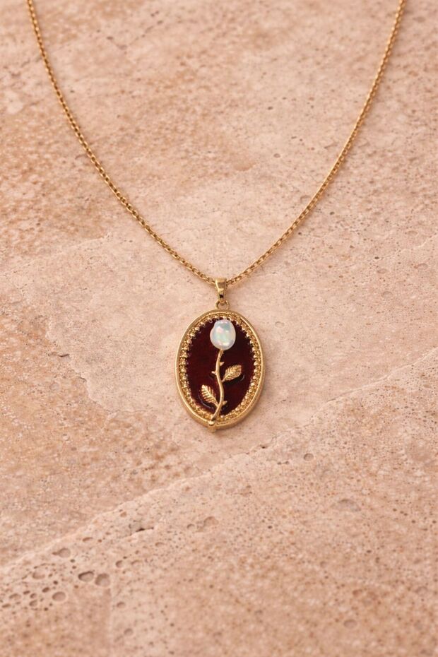 Pinterest Gül Kolye - 2