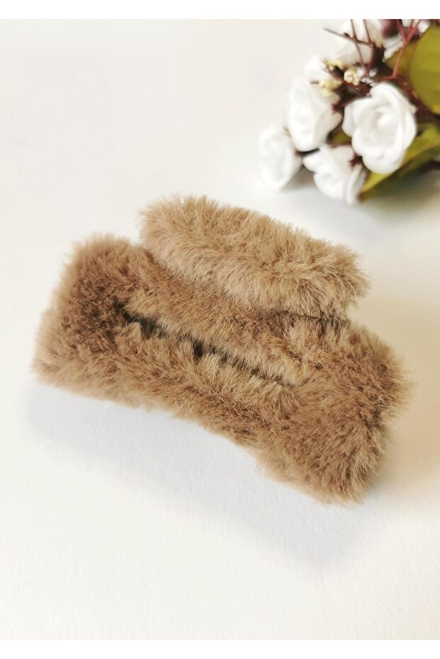 Dark Brown Plush Buckle - 1