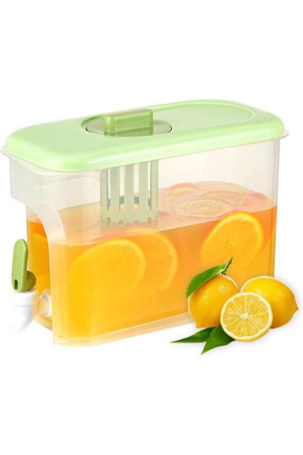 1 Gallon Drink Dispenser for Fridge, Water Container with Spigot, Upgraded Gallon Water
