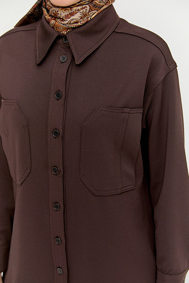 Çift Cepli Oversize Tunik - 5