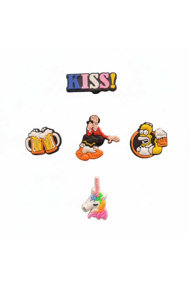 5 pcs Colorful Shoe Charms Set – Fun Decorative Accessories for Clog Shoes 41
