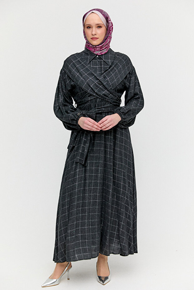 Lyocell Maksi Elbise - 1