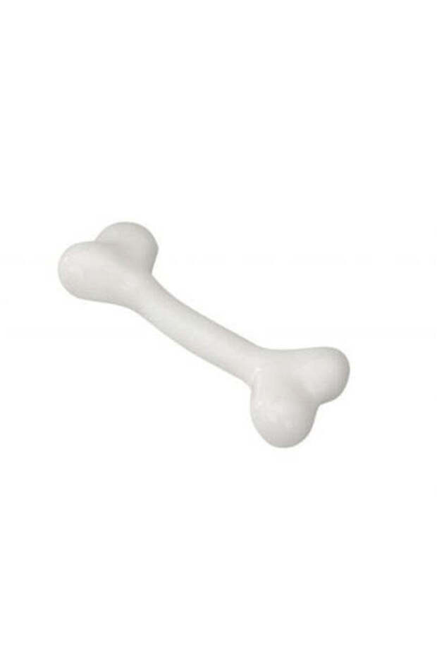 Rubber Bone with Vanilla Flavour Dog Toy - WHITE/LARGE