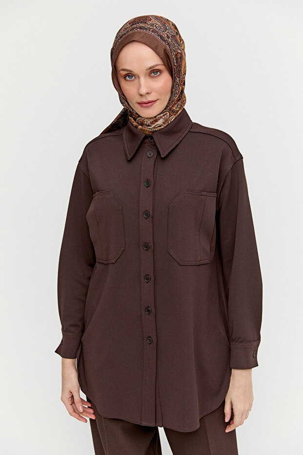 Çift Cepli Oversize Tunik - 3