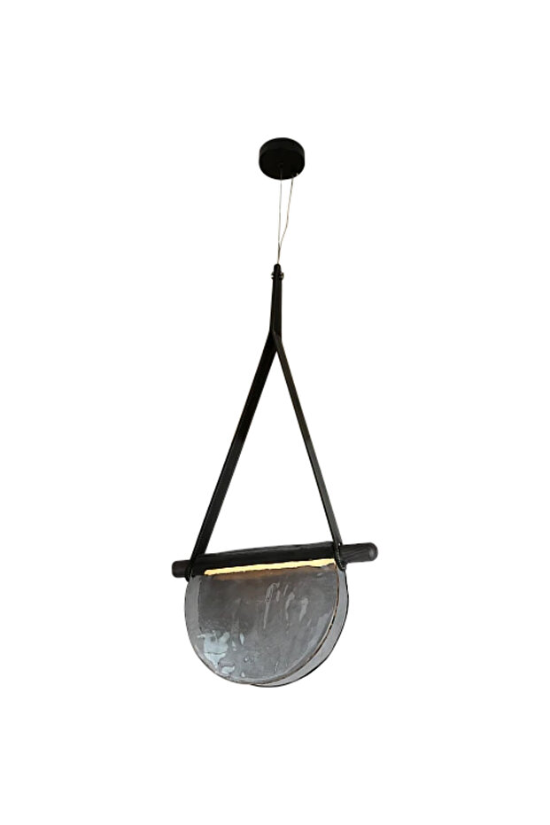 نجف علاقي مودرن اسود لون الانارة اصفر مفرد - 2