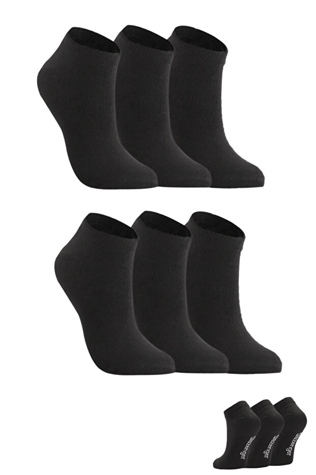 Jaime Set of 6 Women's Black Socks