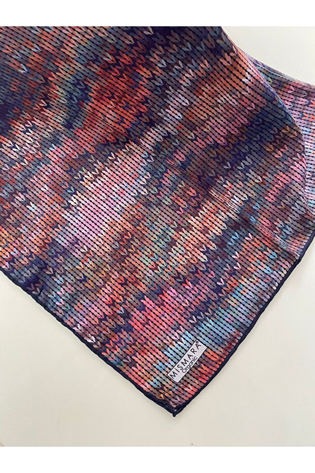 Knitted Pattern Organic Cotton Scarf