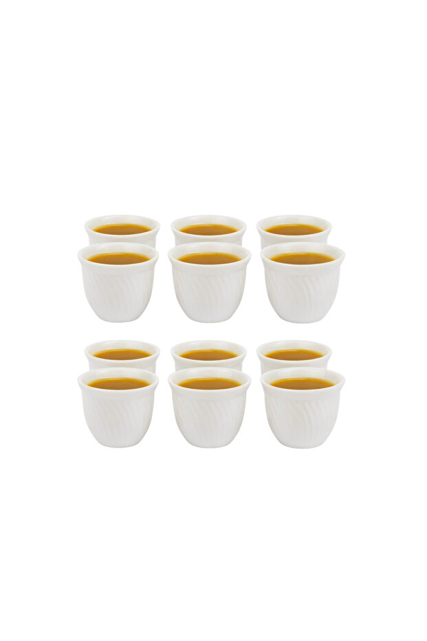 A luxurious Saudi coffee cup set with multiple decorations - 6+6