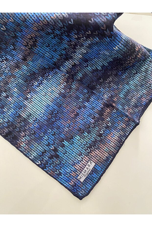 Knitted Pattern Organic Cotton Scarf