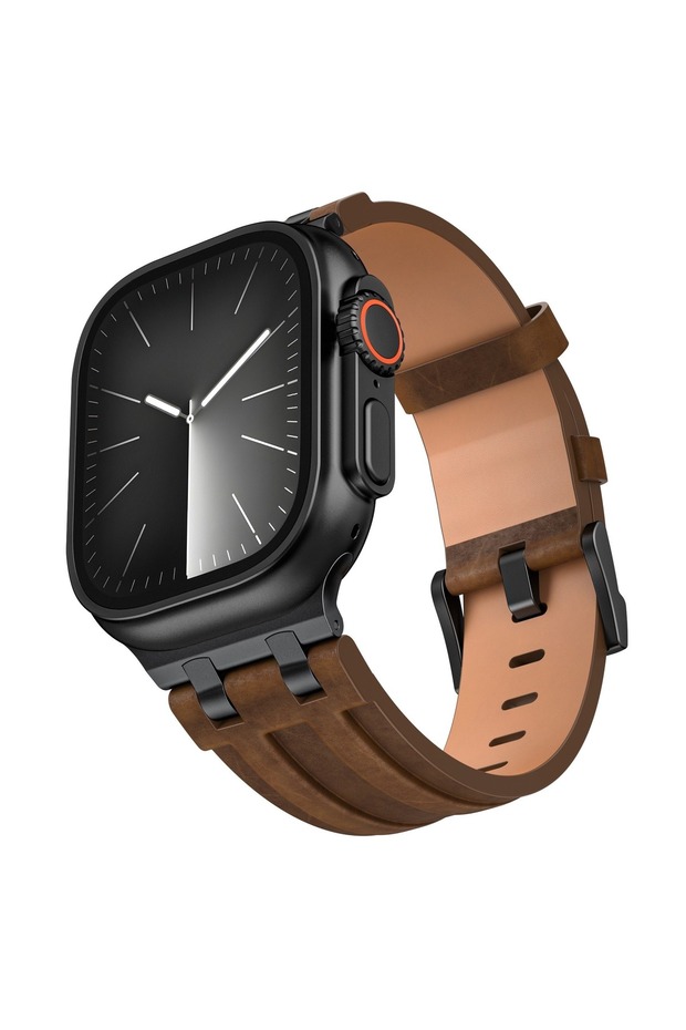 Apple Watch Ultra(49mm) 12-11-10(46mm) 9 8 7(45mm) 5 6 Se(44mm) Compatible Genuine Premium Leather Band