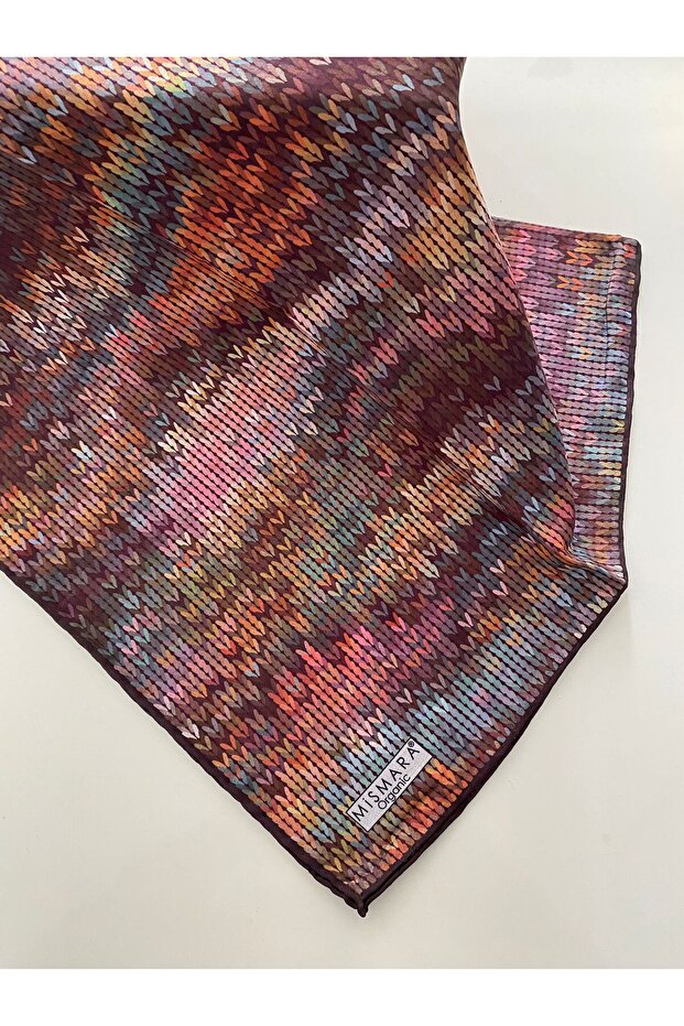 Knitted Pattern Organic Cotton Scarf